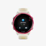 Garmin Forerunner 570 42mm Raspberry Aluminium with Translucent Bone/Mango Band – Good