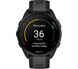 GARMIN Forerunner 165 Sports Watch - Black, 43 mm - Pristine