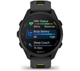 GARMIN Forerunner 170 GPS Running Smartwatch 43mm - Black/Amp Yellow - Pristine