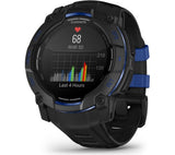 GARMIN Instinct 3 AMOLED Smart Watch - 50mm, Black with Bolt Blue Silicone Band - Good