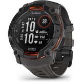 GARMIN Instinct 3 Solar 50mm GPS Smartwatch - Black with Charcoal Band - Very Good