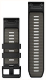 GARMIN QuickFit 26mm Silicone Watch Strap - Dark Grey/Black - Good