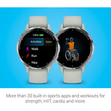 GARMIN Venu 3S GPS Smartwatch - 41mm Silver & Sage Grey - Acceptable