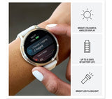 GARMIN Venu 4 GPS Smartwatch - 41mm Lunar Gold with Bone Silicone Band - Very Good