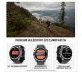 GARMIN fēnix 8 Pro AMOLED Sapphire GPS Smartwatch - 51mm Titanium with Graphite/Black Silicone Band - Very Good