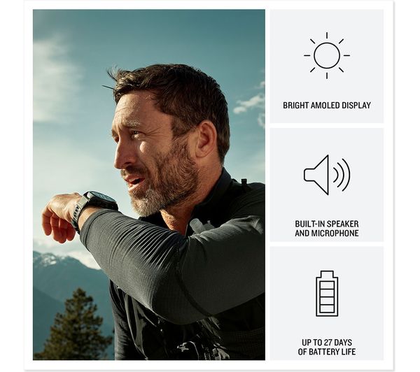 GARMIN fēnix 8 Pro AMOLED Sapphire GPS Smartwatch - 51mm Titanium with Graphite/Black Silicone Band - Very Good
