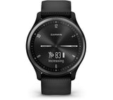 Garmin vívomove Sport Hybrid Smartwatch – Black Silicone Strap – Good