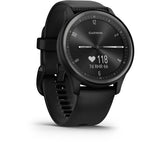 Garmin vívomove Sport Hybrid Smartwatch – Black Silicone Strap – Good