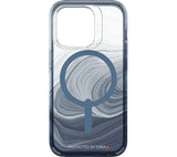 GEAR4 Milan Snap Blue Swirl iPhone 14 Pro Case - Clear & Blue