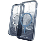 GEAR4 Milan Snap Blue Swirl iPhone 14 Pro Case - Clear & Blue