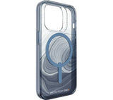 GEAR4 Milan Snap Blue Swirl iPhone 14 Pro Case - Clear & Blue