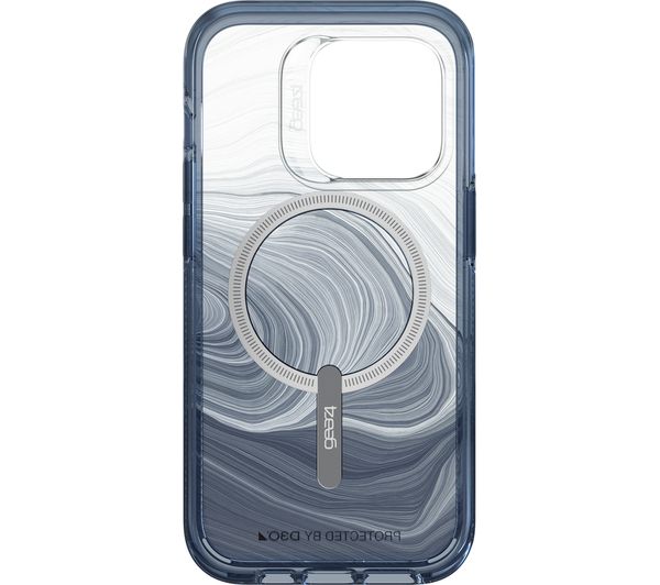 GEAR4 Milan Snap Blue Swirl iPhone 14 Pro Case - Clear & Blue
