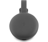 GOOGLE Chromecast 3rd Generation Media Streaming Device - Charcoal - Pristine