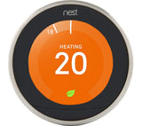 GOOGLE Nest Learning Thermostat - 3rd Generation, Silver - Good