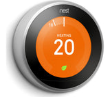 GOOGLE Nest Learning Thermostat - 3rd Generation, Silver - Good