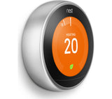 GOOGLE Nest Learning Thermostat - 3rd Generation, Silver - Good