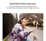 GOOGLE Pixel Buds A-Series Wireless Bluetooth Earphones - Clearly White - Good