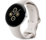 GOOGLE Pixel Watch 2 4G with Google Assistant - Silver, Porcelain Strap - Very Good