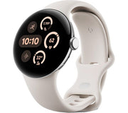 GOOGLE Pixel Watch 3 WiFi - Silver, Porcelain Band, 41mm - Pristine