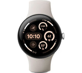 GOOGLE Pixel Watch 3 WiFi - Silver, Porcelain Band, 45mm - Pristine