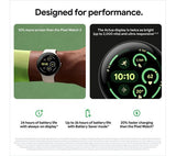 GOOGLE Pixel Watch 3 WiFi - Silver, Porcelain Band, 45mm - Pristine