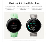 GOOGLE Pixel Watch 3 WiFi - Silver, Porcelain Band, 45mm - Pristine