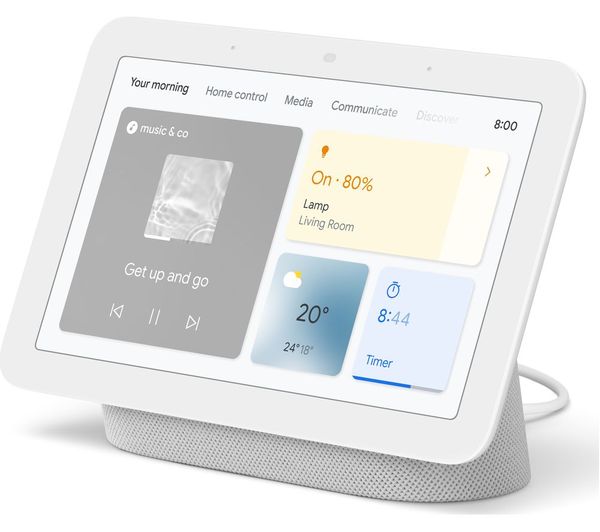 GOOGLE Nest Hub (2nd Gen) Smart Display with Google Assistant - Chalk - Pristine