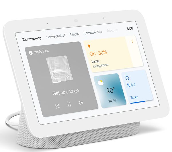 GOOGLE Nest Hub (2nd Gen) Smart Display with Google Assistant - Chalk - Pristine