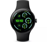 GOOGLE Pixel Watch 3 WiFi - Black, Obsidian Band, 45mm - Pristine
