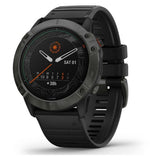 GARMIN fēnix 6X Pro Solar GPS Smartwatch - Titanium Carbon Grey DLC with Black Band, 51mm - Good