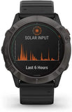 GARMIN fēnix 6X Pro Solar GPS Smartwatch - Titanium Carbon Grey DLC with Black Band, 51mm - Good