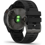 GARMIN fēnix 6X Pro Solar GPS Smartwatch - Titanium Carbon Grey DLC with Black Band, 51mm - Good