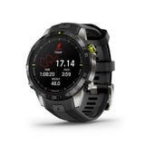 Garmin MARQ Athlete Gen 2 46mm Titanium Smartwatch Black Rubber Strap - Good