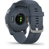 GARMIN Venu 2 GPS Smartwatch - 45mm Silver Stainless Steel Bezel with Granite Blue Band - Good
