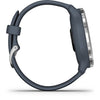 GARMIN Venu 2 GPS Smartwatch - 45mm Silver Stainless Steel Bezel with Granite Blue Band - Good