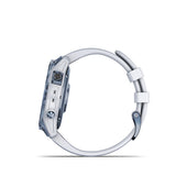 GARMIN fēnix 7 Sapphire Solar GPS Smartwatch - 47mm Mineral Blue Titanium with Whitestone Band - Good