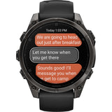 Garmin Fenix 8 Sapphire AMOLED 47mm GPS Smartwatch Carbon Grey Titanium - Pristine