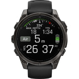 Garmin Fenix 8 Sapphire AMOLED 47mm GPS Smartwatch Carbon Grey Titanium - Pristine
