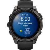 Garmin Fenix 8 Sapphire AMOLED 47mm GPS Smartwatch Carbon Grey Titanium - Pristine