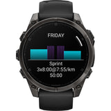 Garmin Fenix 8 Sapphire AMOLED 47mm GPS Smartwatch Carbon Grey Titanium - Pristine