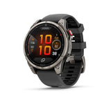 GARMIN fēnix 8 Pro AMOLED GPS Smartwatch - 47mm Sapphire Titanium with Graphite/Black Silicone Band - Good