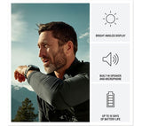 GARMIN fēnix 8 Pro AMOLED GPS Smartwatch - 47mm Sapphire Titanium with Graphite/Black Silicone Band - Good