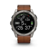 GARMIN fēnix 8 AMOLED Sapphire GPS Smartwatch - 51mm Titanium with Graphite Silicone Band - Good