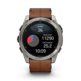 GARMIN fēnix 8 AMOLED Sapphire GPS Smartwatch - 51mm Titanium with Graphite Silicone Band - Good