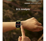 HUAWEI WATCH FIT 4 Pro GPS Smartwatch - Titanium Black with Black Fluoroelastomer Strap - Pristine