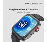 HUAWEI WATCH FIT 4 Pro GPS Smartwatch - Titanium Black with Black Fluoroelastomer Strap - Pristine