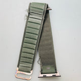 Apple 49mm Green Alpine Loop Watch Band - Medium - Natural Titanium (Poor Condition)