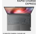 LENOVO IdeaPad 5i Pro 16" Laptop - Intel Core i5-12500H, 16GB RAM, 512GB SSD, Storm Grey - Pristine