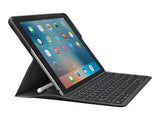LOGITECH CREATE Backlit Keyboard Case for iPad Pro 9.7" with Apple Pencil Holder - Black - Acceptable