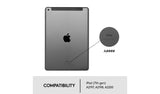 LOGITECH Combo Touch Keyboard Case with Trackpad for iPad 7th/8th/9th Gen 10.2" - Graphite - Good